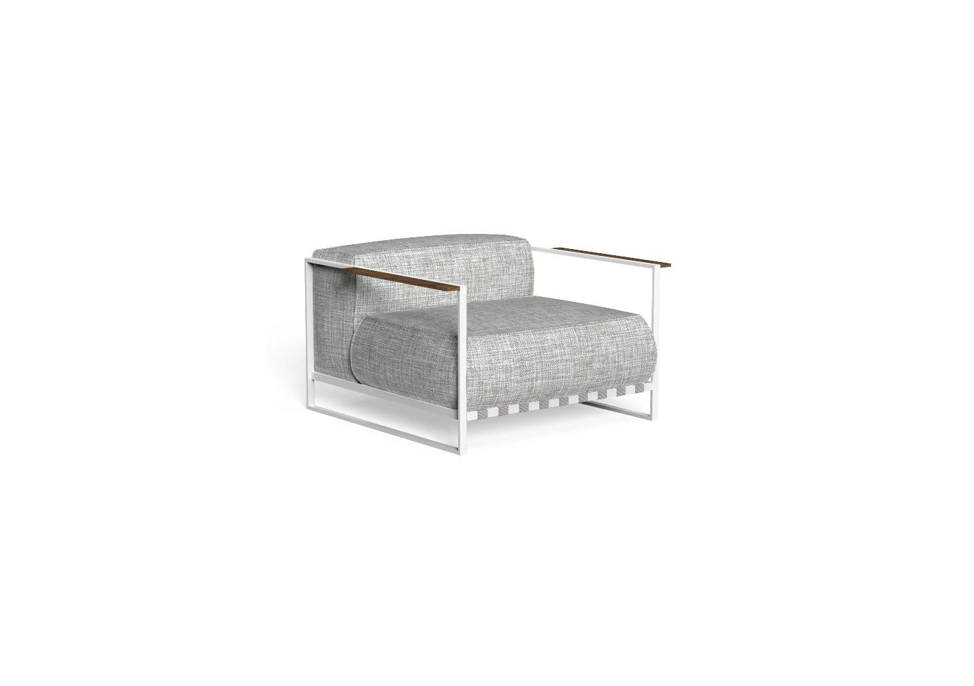 Finish - White Frame Light Grey Cushions