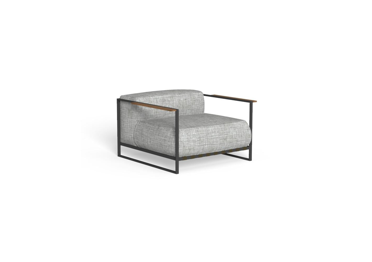 Finish - Graphite Frame Light Grey Cushions