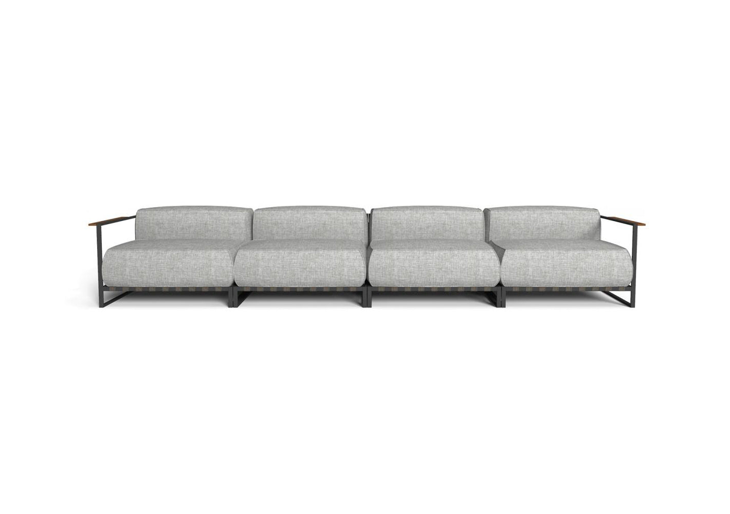 Finish - Graphite Frame Light Grey Cushions