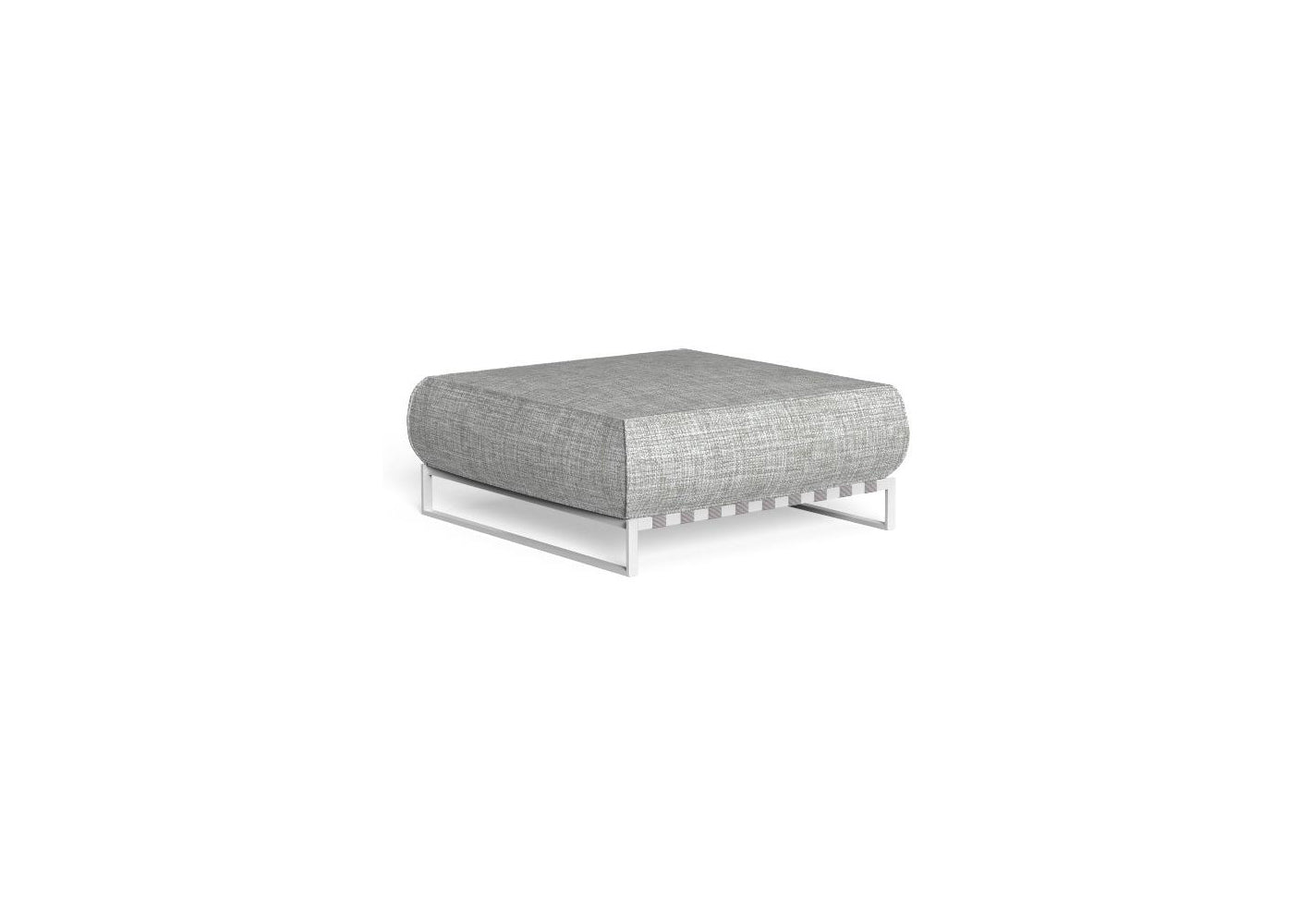 Finish - White Frame Light Grey Cushion