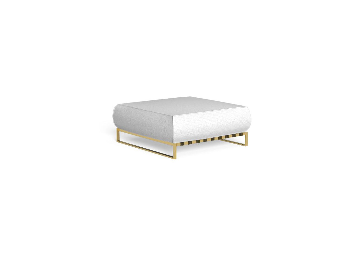 Finish - Gold Frame White Cushion