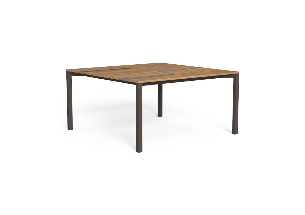 Finish - Mokka Frame Iroko-Titanium Travertine Top