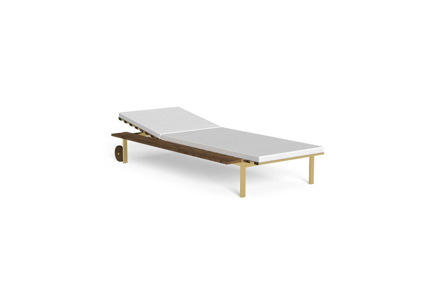 Finish - Gold Frame White Cushion