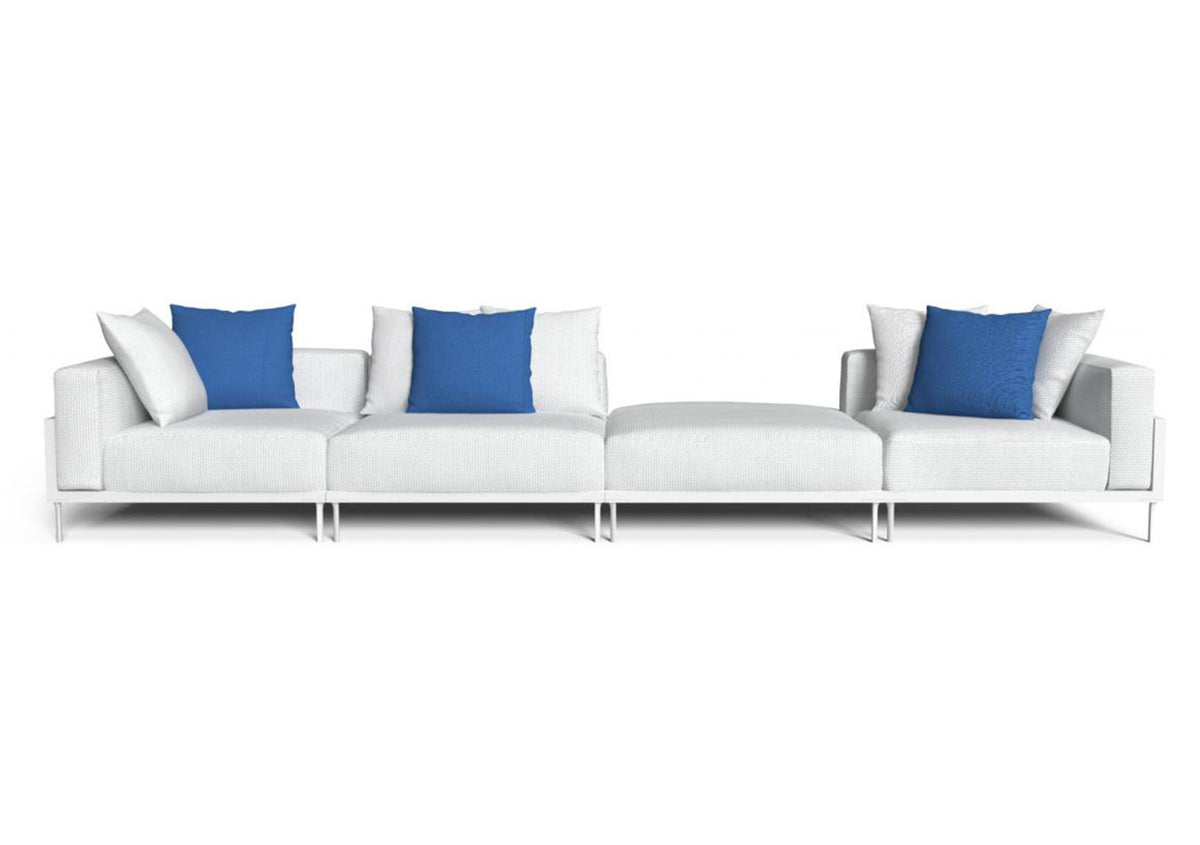 Finish - White Frame Silver Cushions