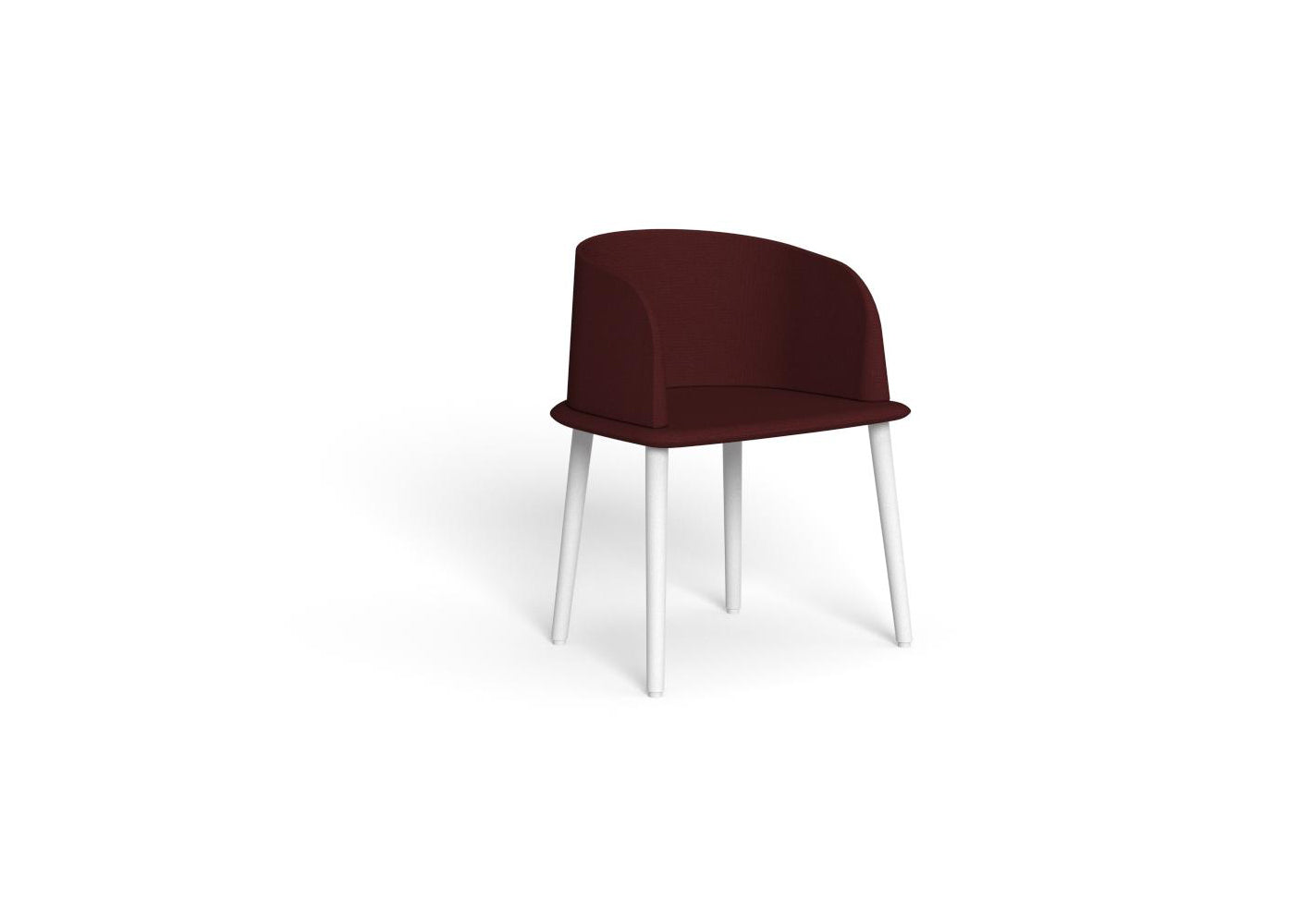 Finish - White Frame Plain Bordeaux Cushion