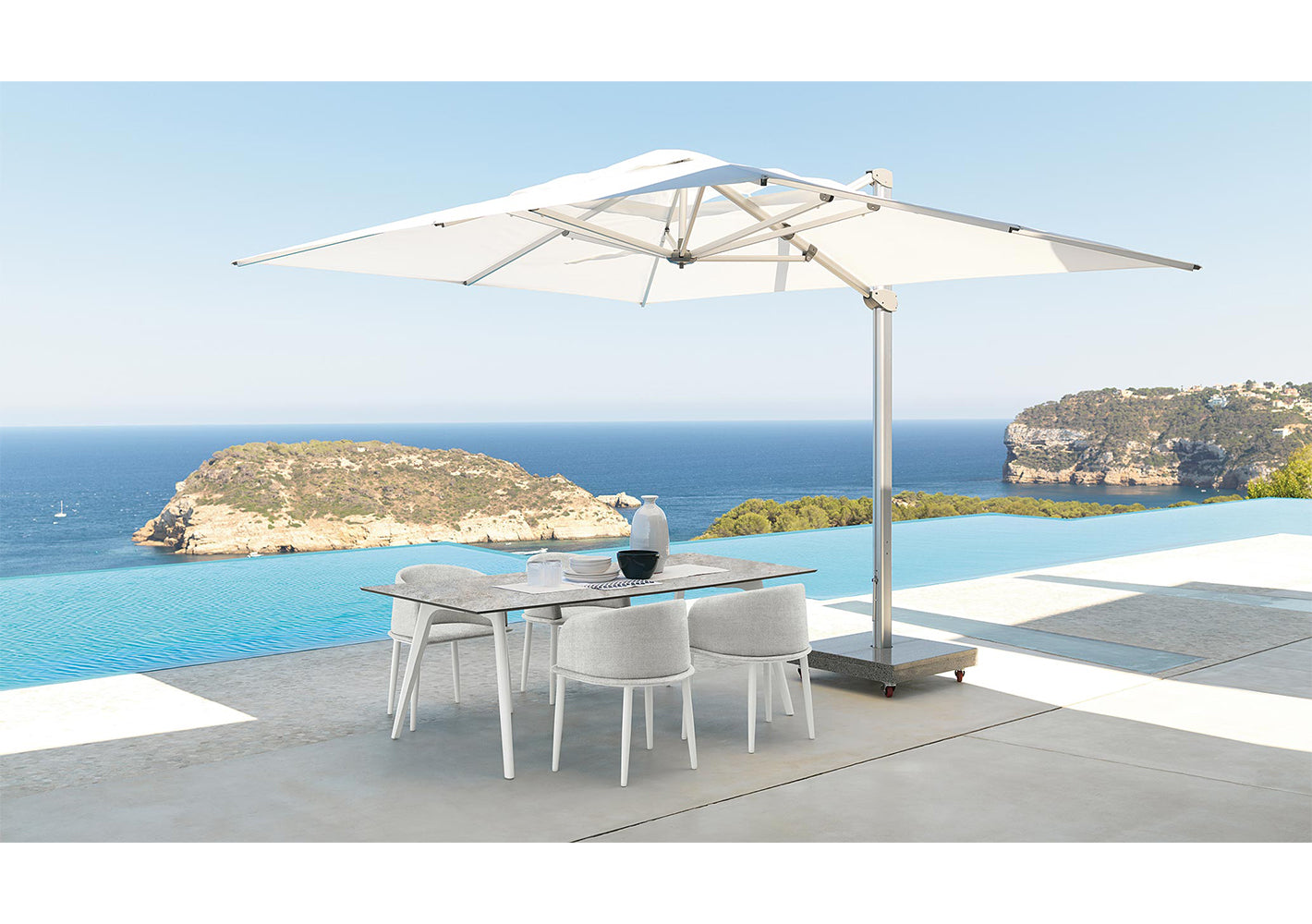 CleoSoft//Alu Rectangular Dining Table