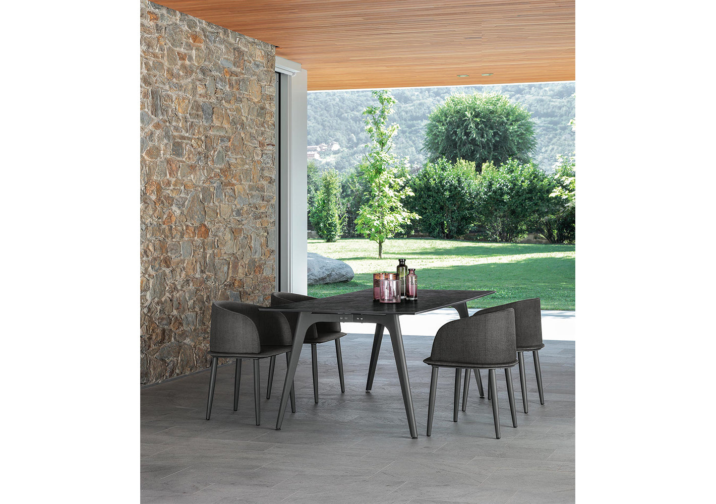 CleoSoft//Alu Rectangular Dining Table