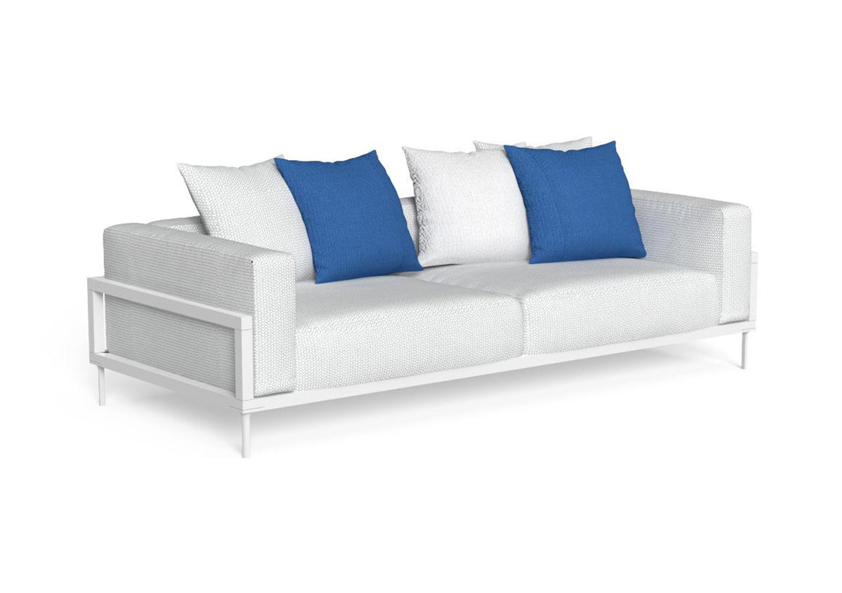 Finish - White Frame Silver Cushions