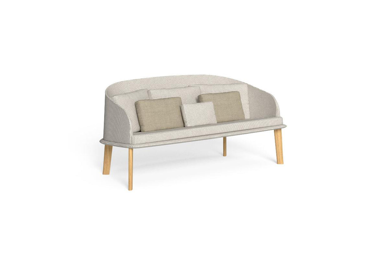 Finish - Accoya Natural Teak Frame Arches White-Brown Cushions