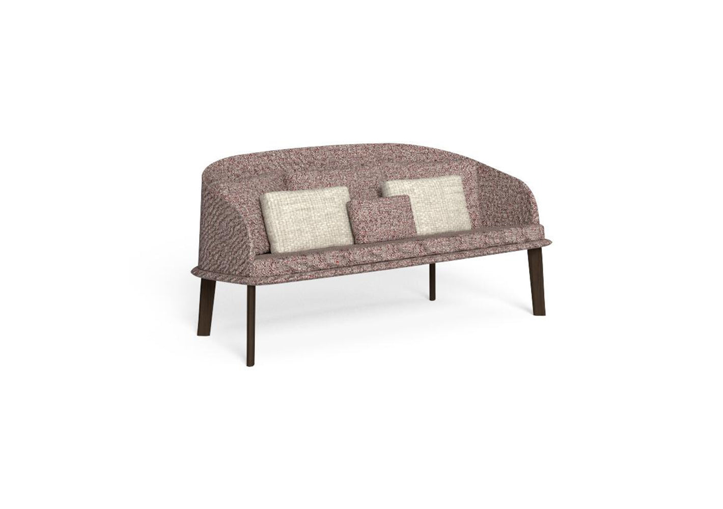 Finish - Accoya Rosewood Frame Mambo Red Cushions