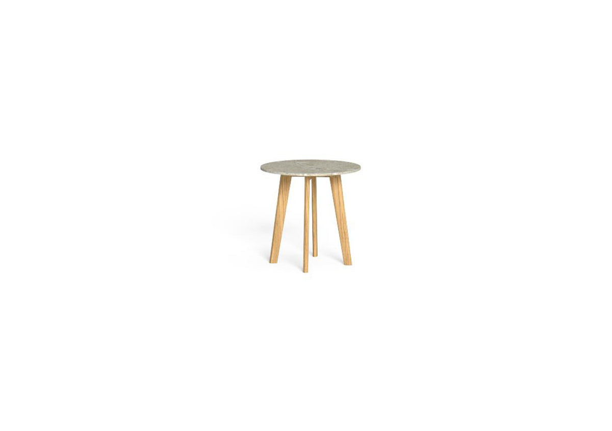 Finish - Accoya Natural Teak Base Sand Limestone Top