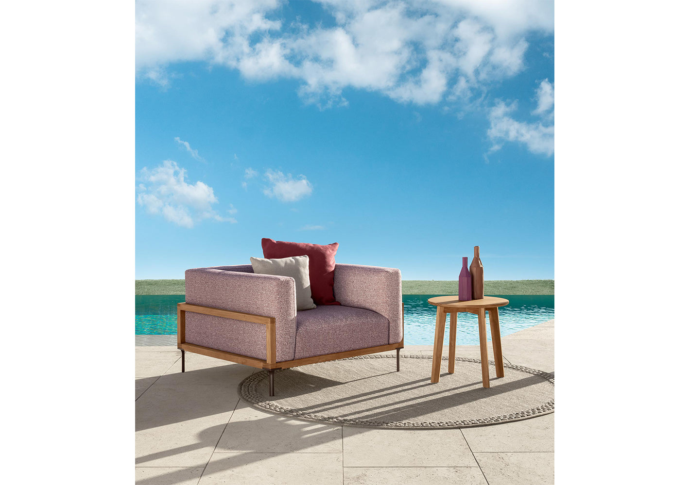CleoSoft//Wood Round Coffee Table Small