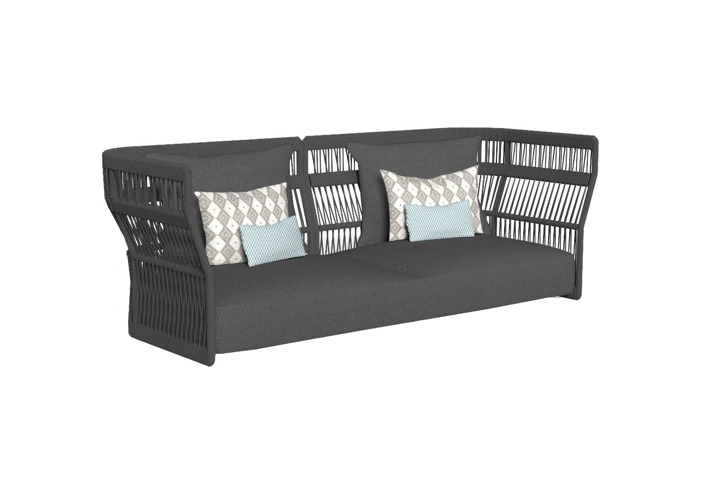 Finish - Dark Grey Rope Dark Grey Cushion