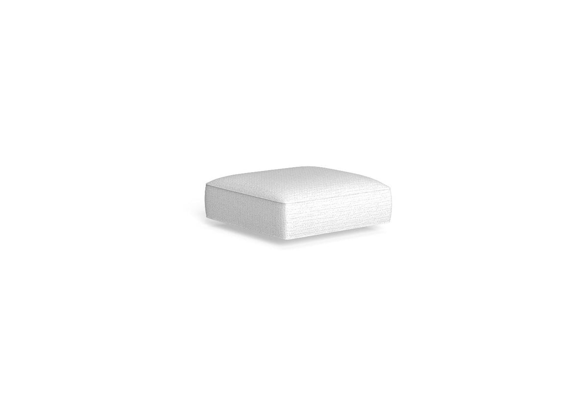 Fabric - White Pouf