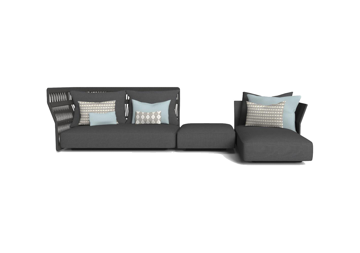 Finish - Dark Grey Frame Dark Grey Cushions