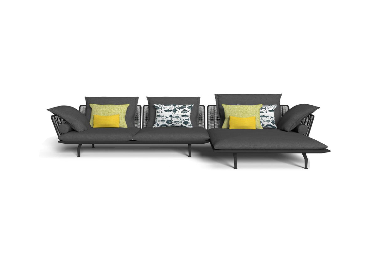 Finish - Graphite Frame Dark Grey Cushions