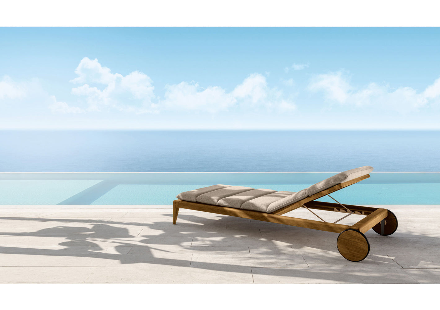 Cruise//Teak Sunbed