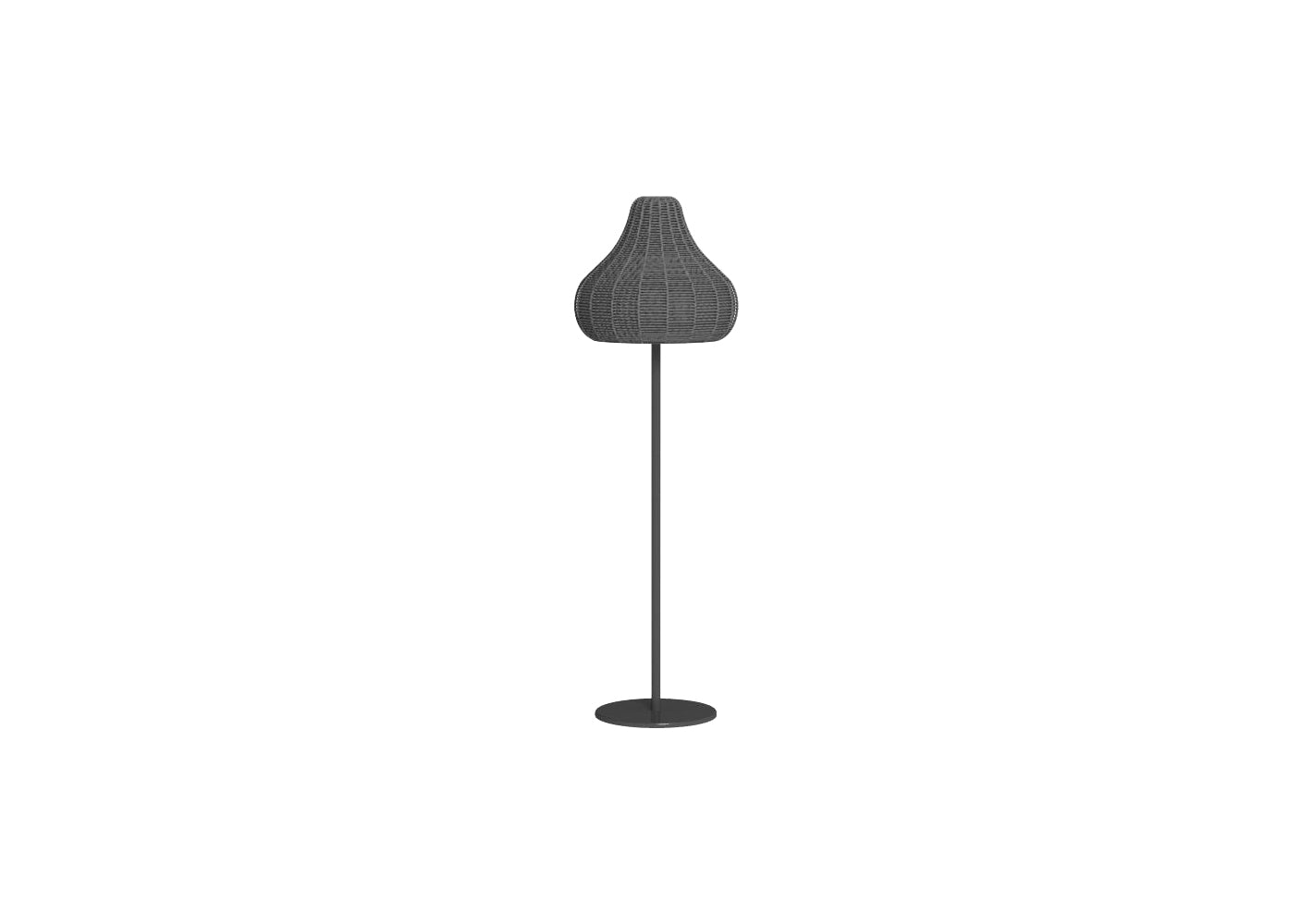 Finish - Graphite Frame Dark Grey Lampshade