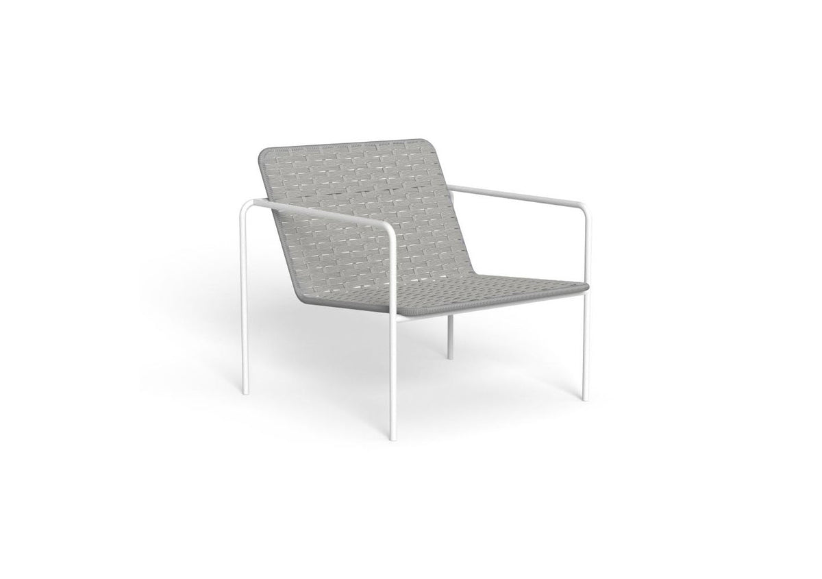 Finish - White Steel Frame Light Grey Rope