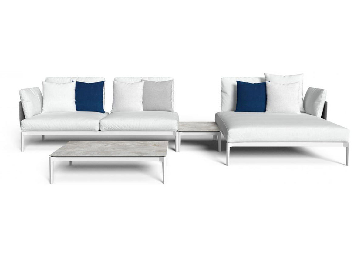 Finish - White Frame Silver Cushions