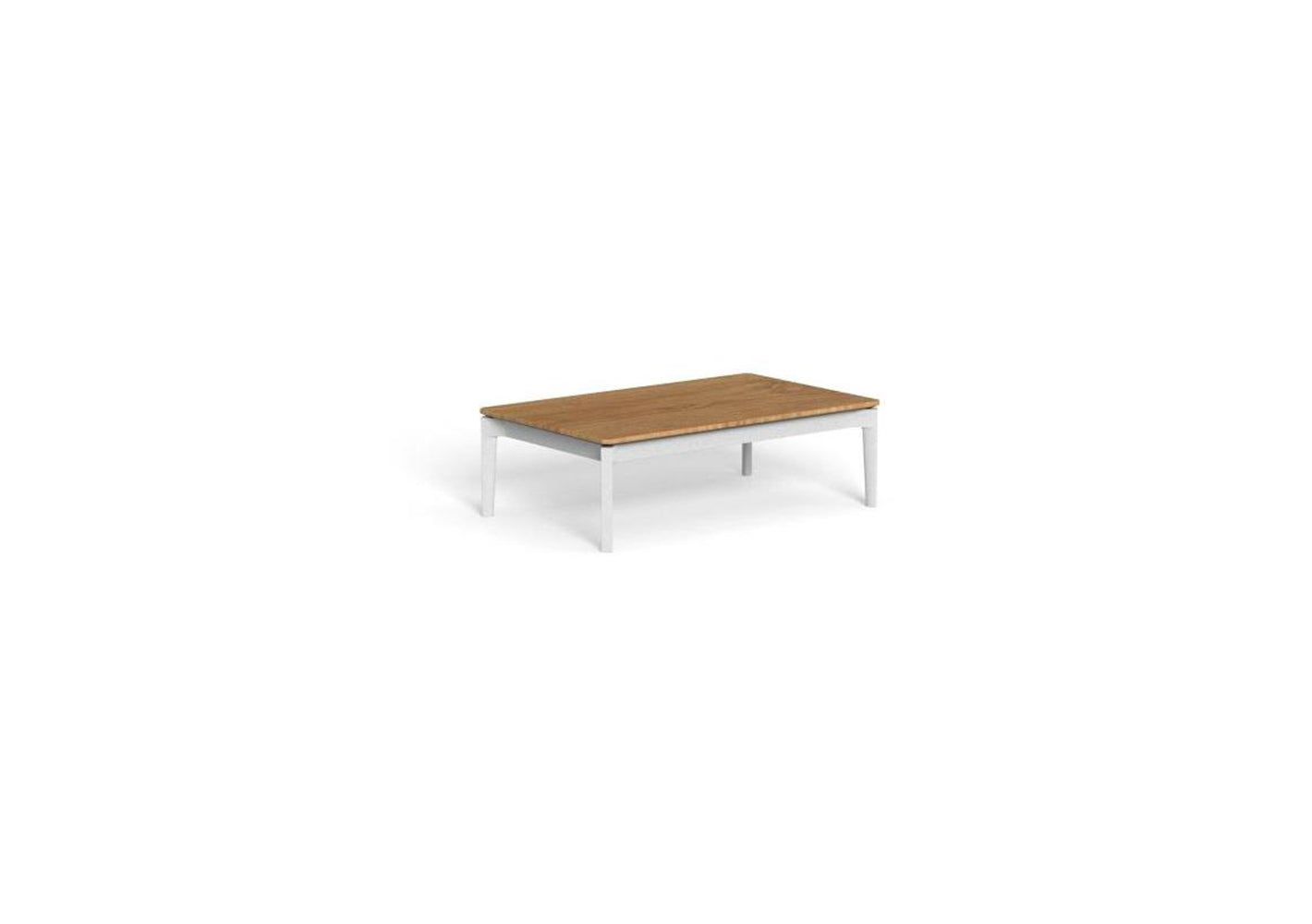 Finish - White Frame Natural Teak Top