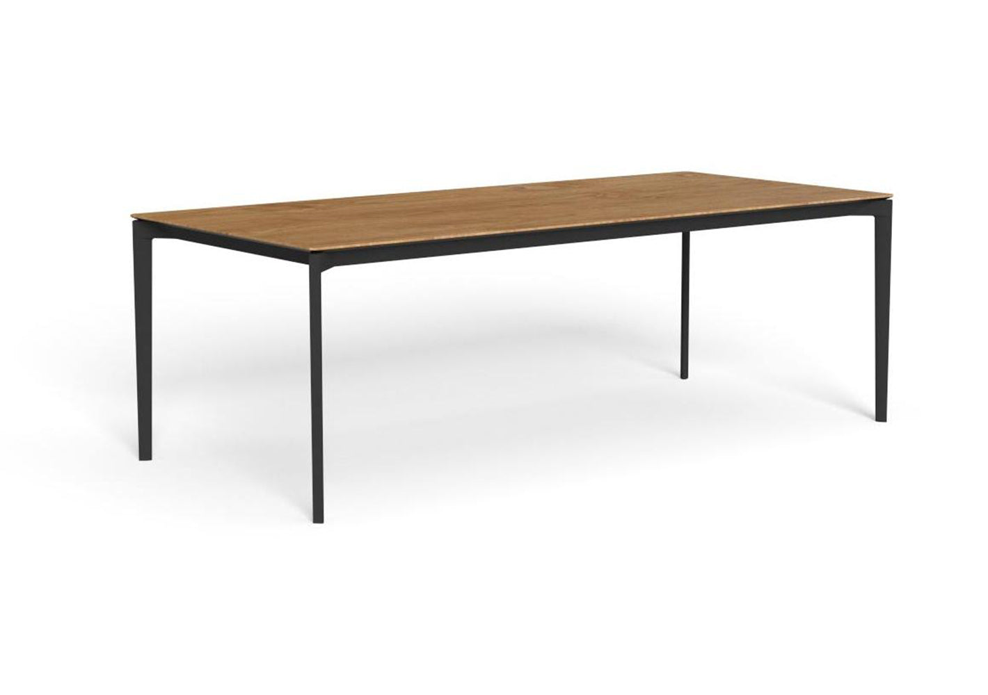 Finish - Graphite Frame Natural Teak Top