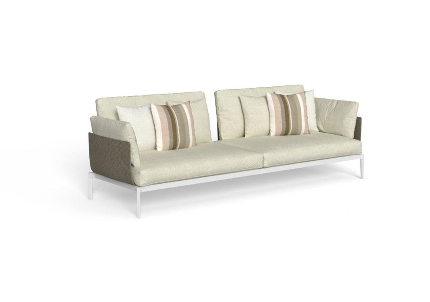 Finish - White Frame Iris Sand Cushions