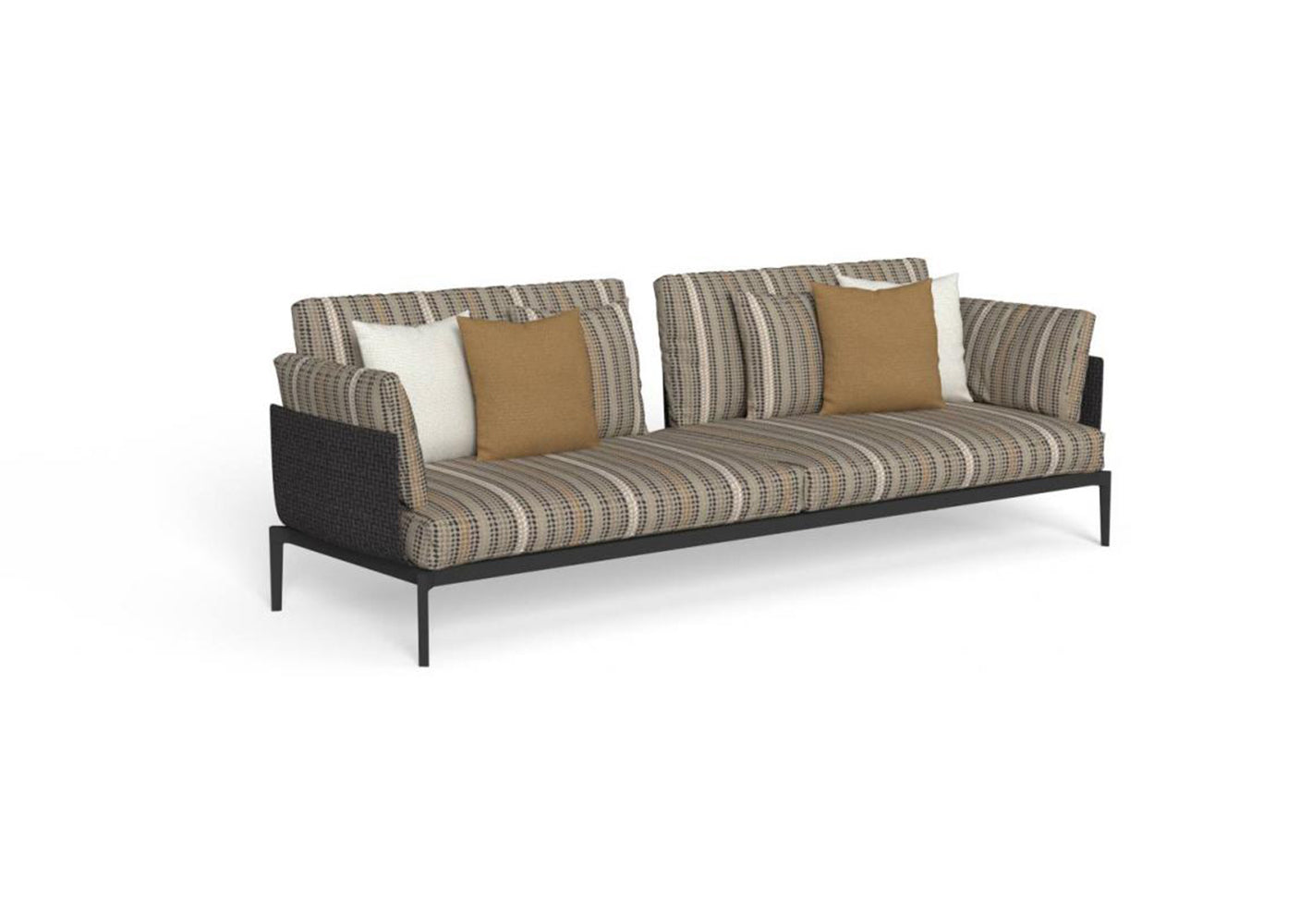 Finish - Graphite Frame Inkas Pattern Cushions