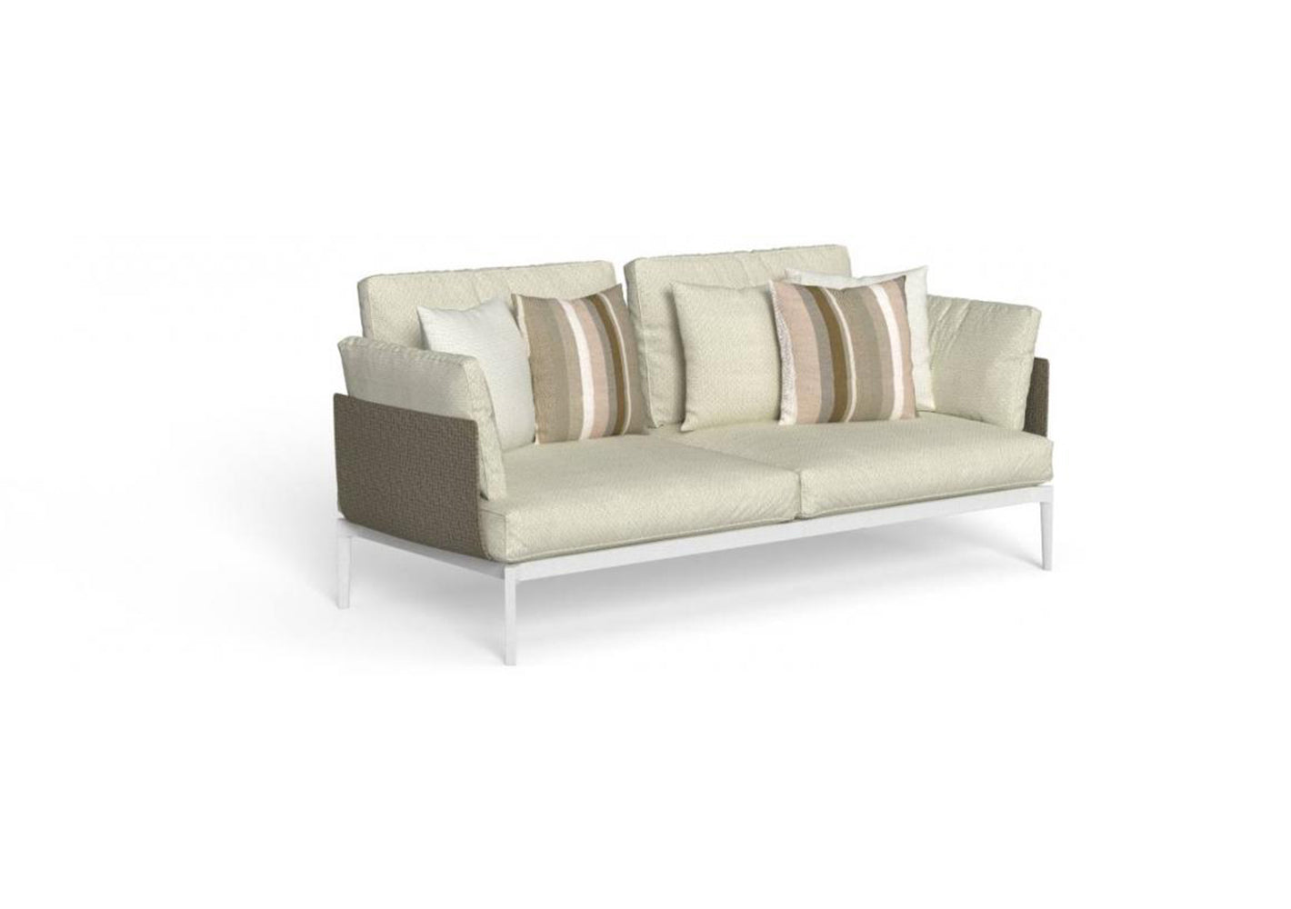 Finish - White Frame Iris Sand Cushions