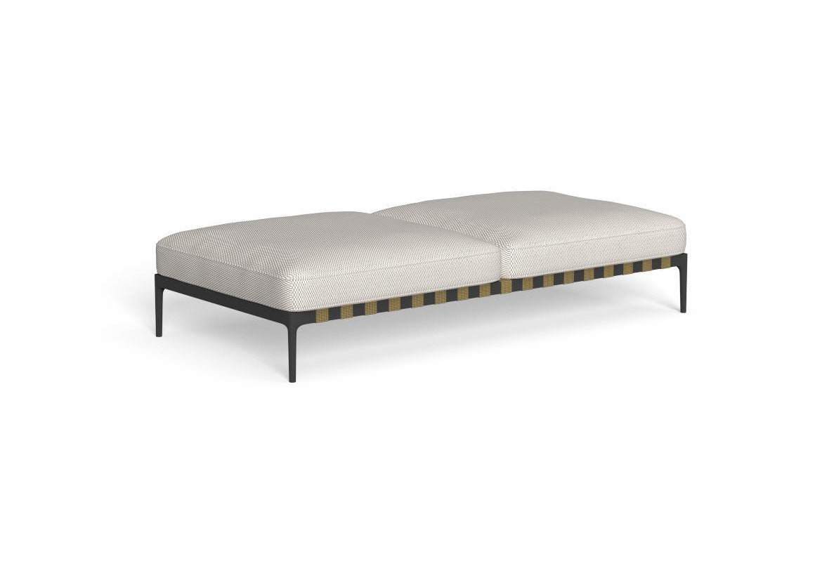 Finish - Graphite Frame White Beige Cushions