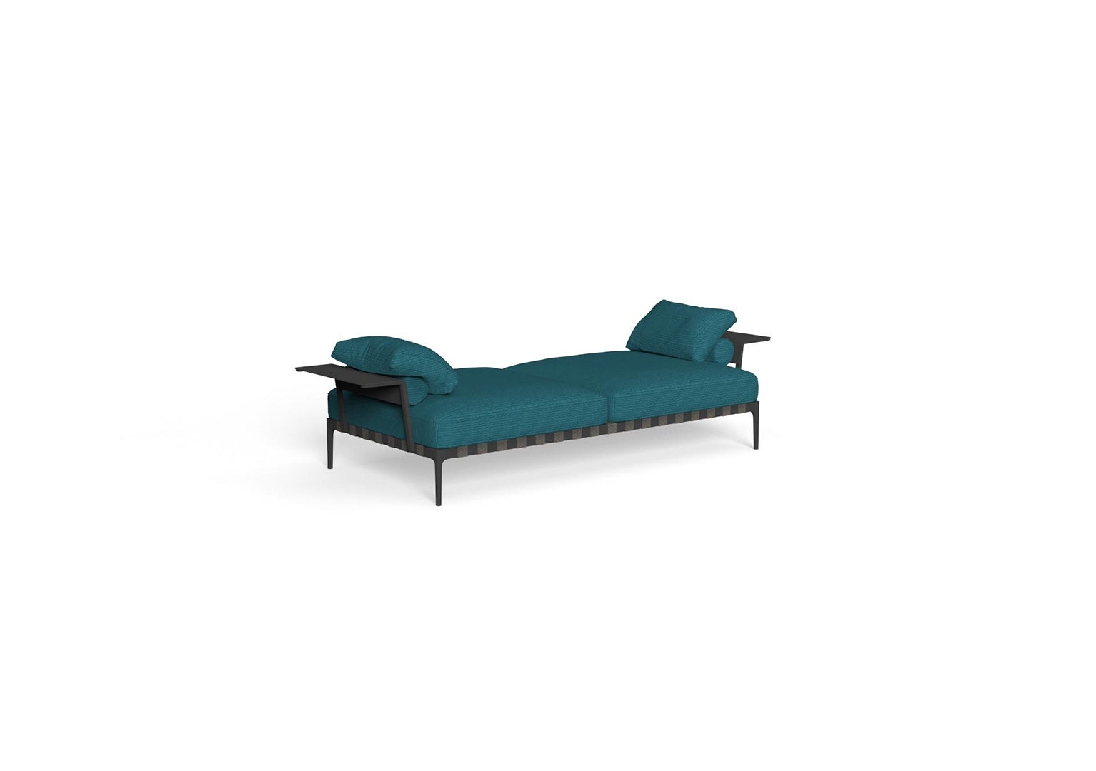 Finish - Graphite Frame Deep Ocean Cushions