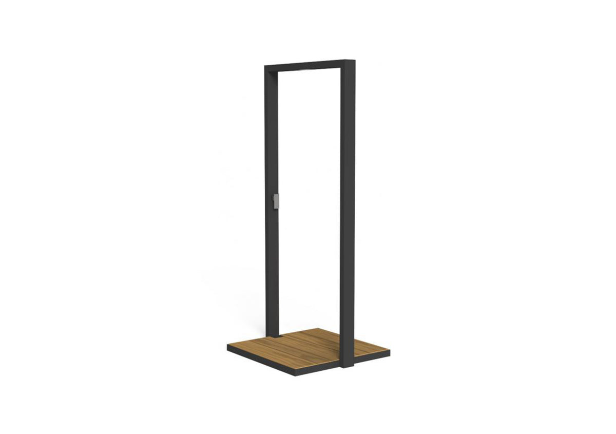 Finish - Natural Teak Base Graphite Frame