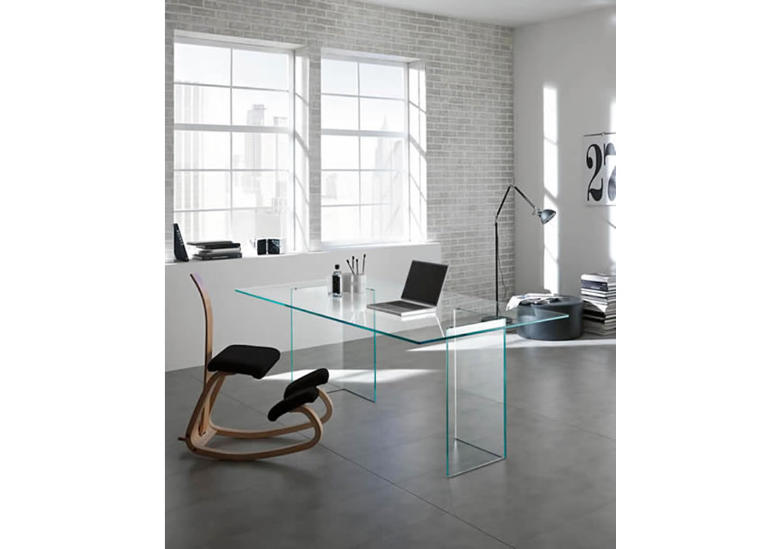 Bacco Glass Office Desk