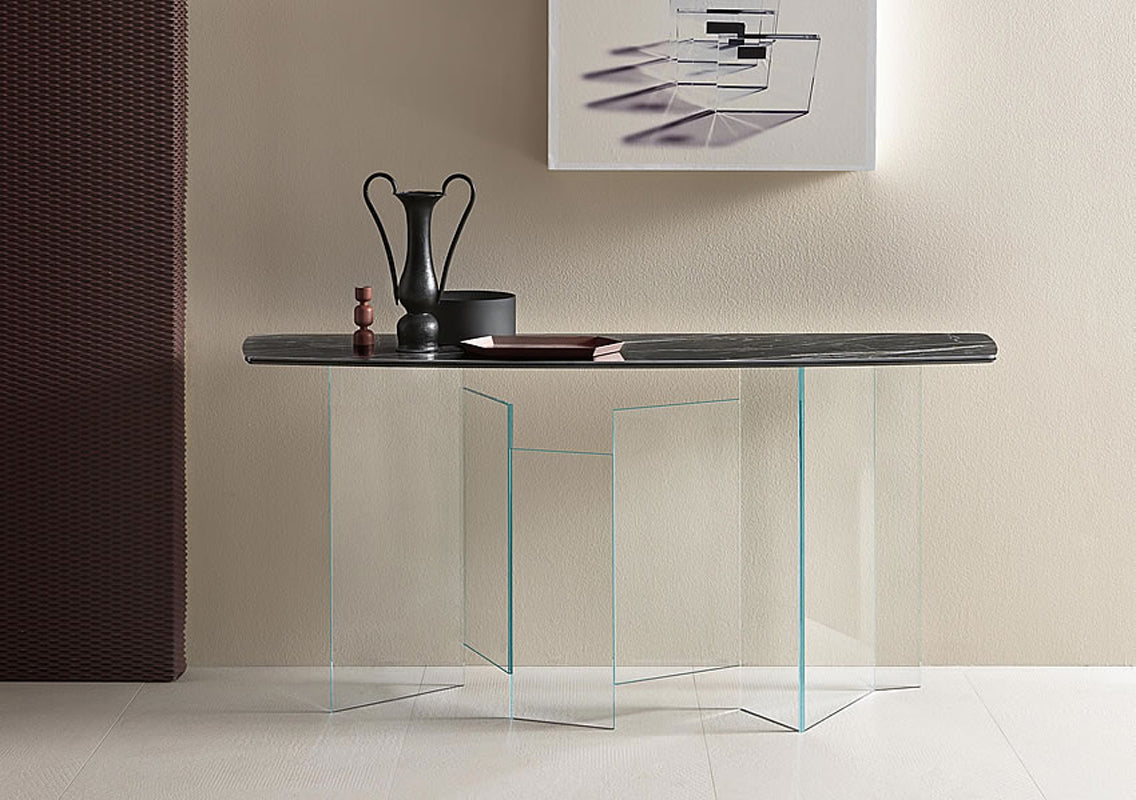 Metropolis Ceramic Top Console
