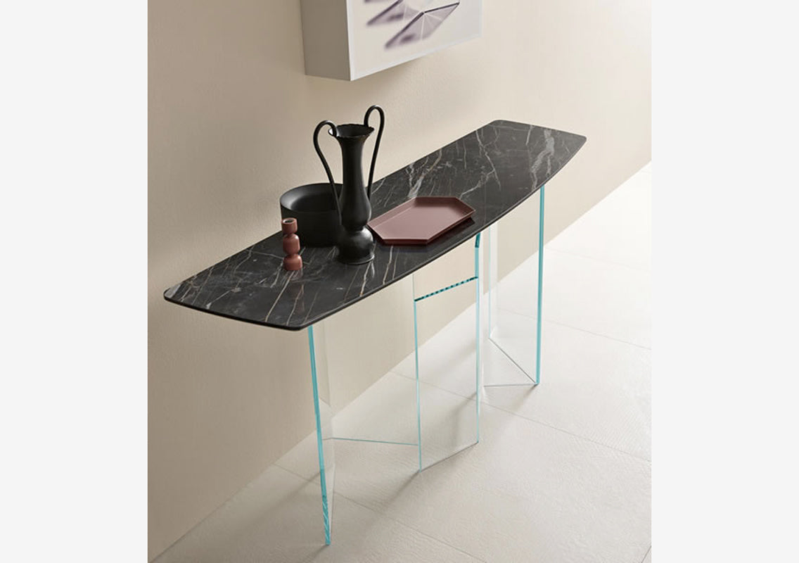 Metropolis Ceramic Top Console