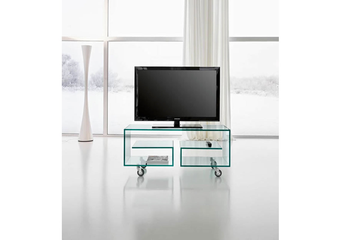 Flò 1 Glass TV Unit