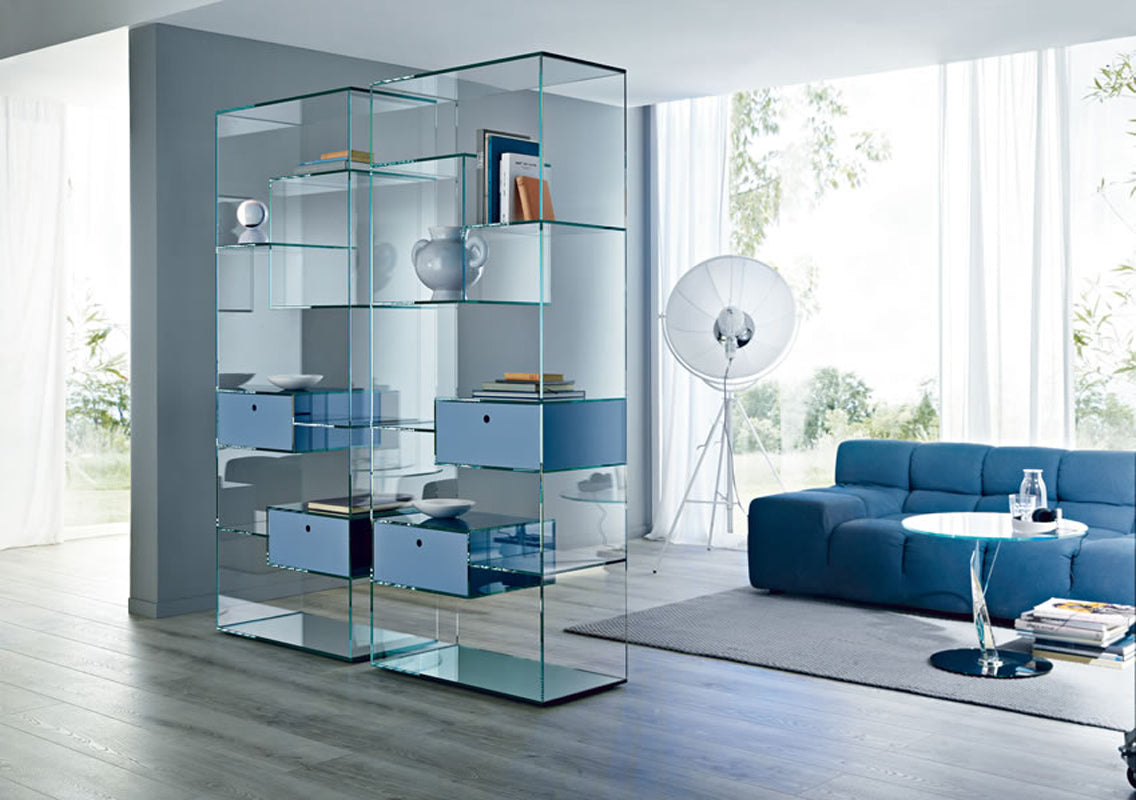 Liber Glass Bookcases/Display Cabinets A-B-D