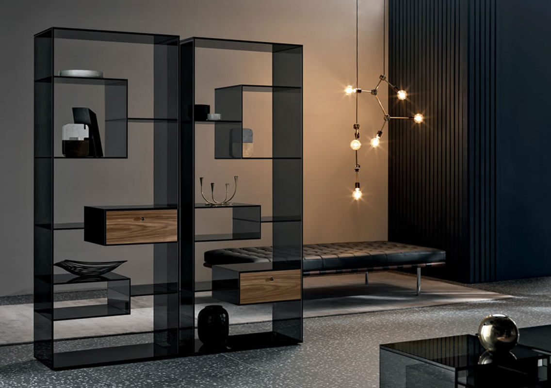 Liber Glass Bookcases/Display Cabinets A-B-D