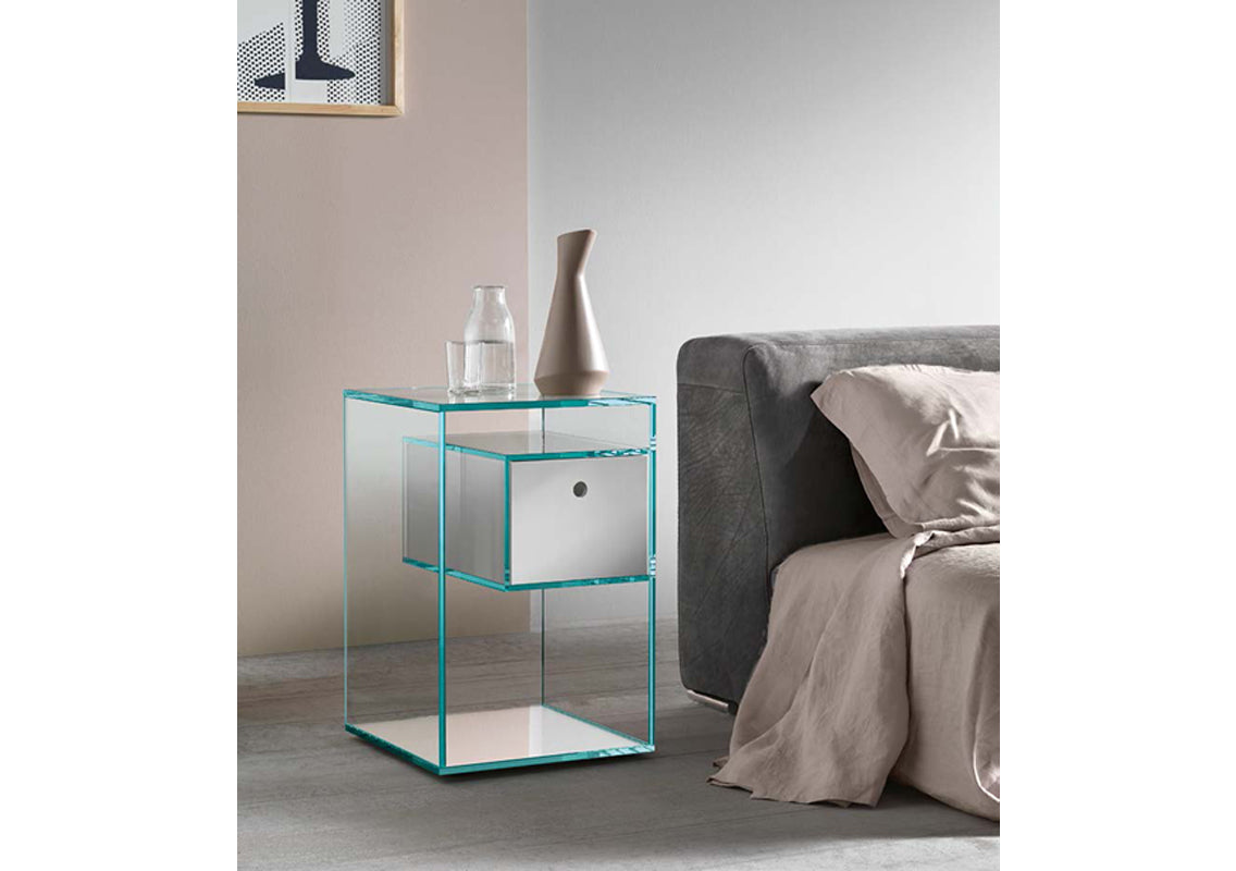 Liber Glass Night Tables E-F-G