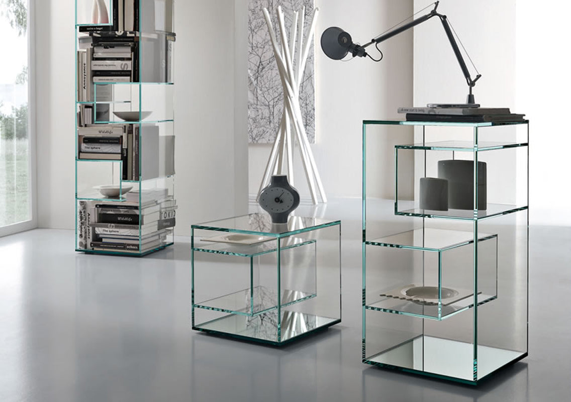 Liber Glass Night Tables E-F-G