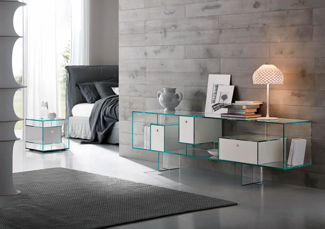 Liber Glass Night Tables E-F-G