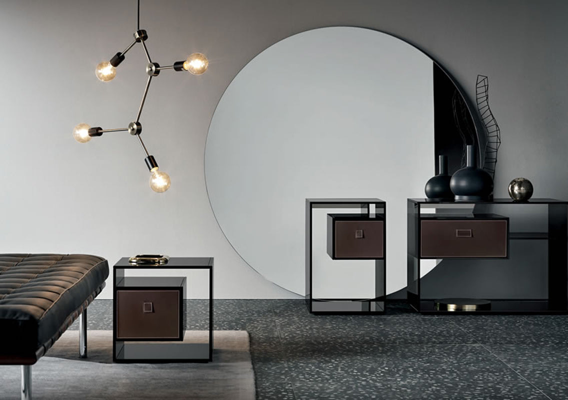Liber Glass Night Tables E-F-G