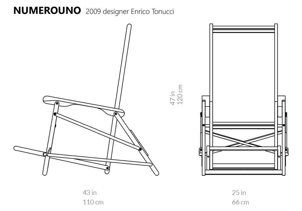 Numerouno Extendable Folding Chair