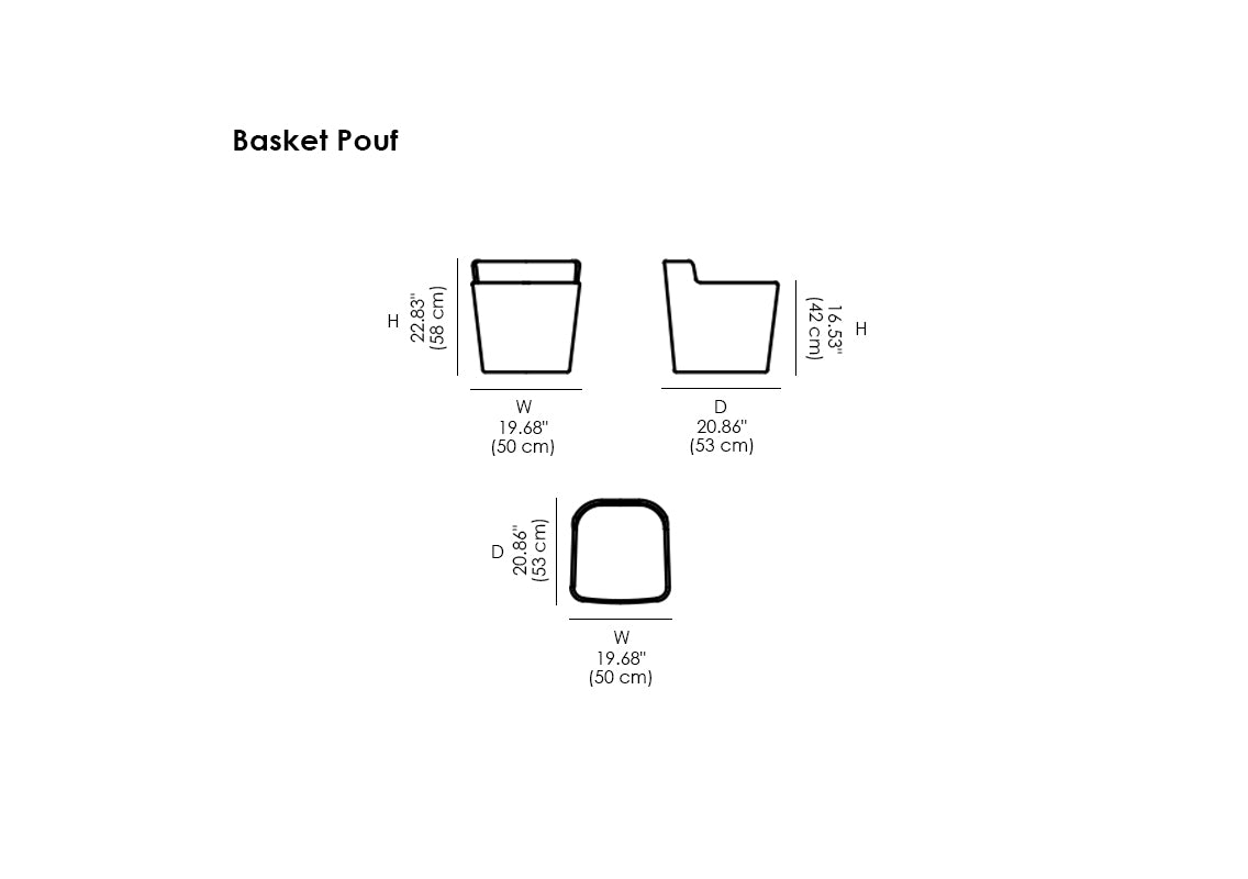 Basket Pouf