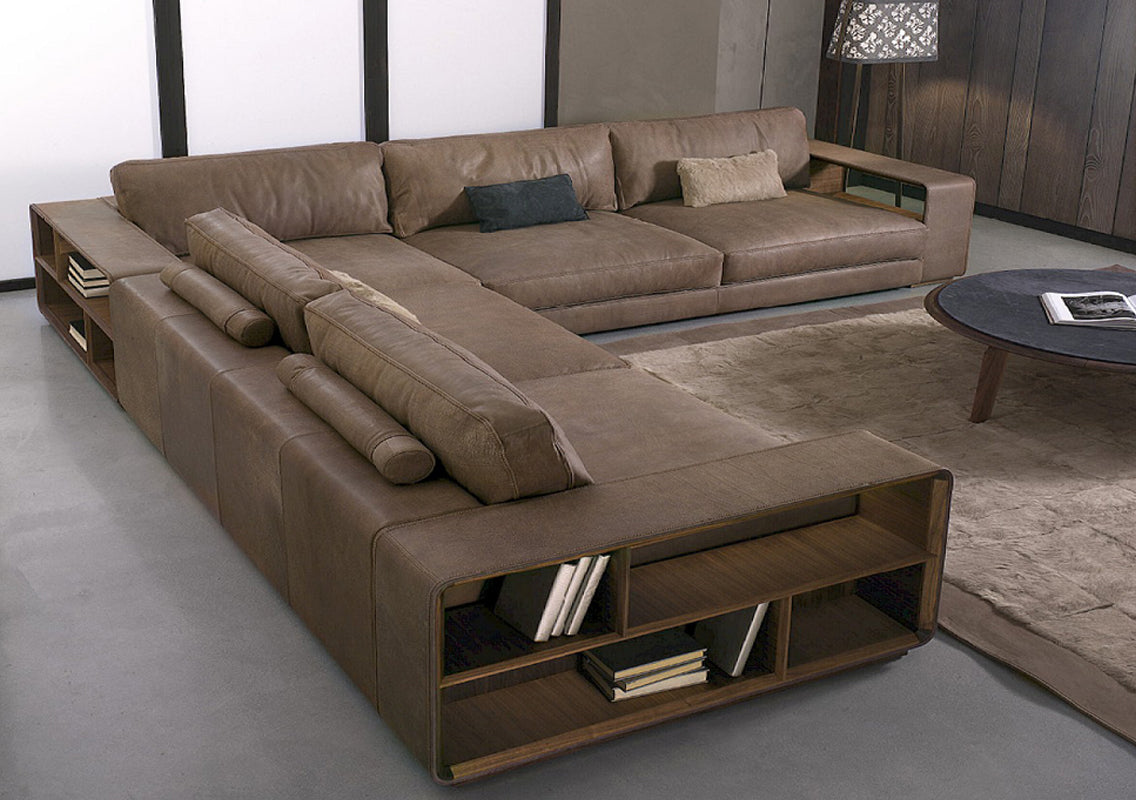 Bobbie Sectional Sofa With Container Armrest