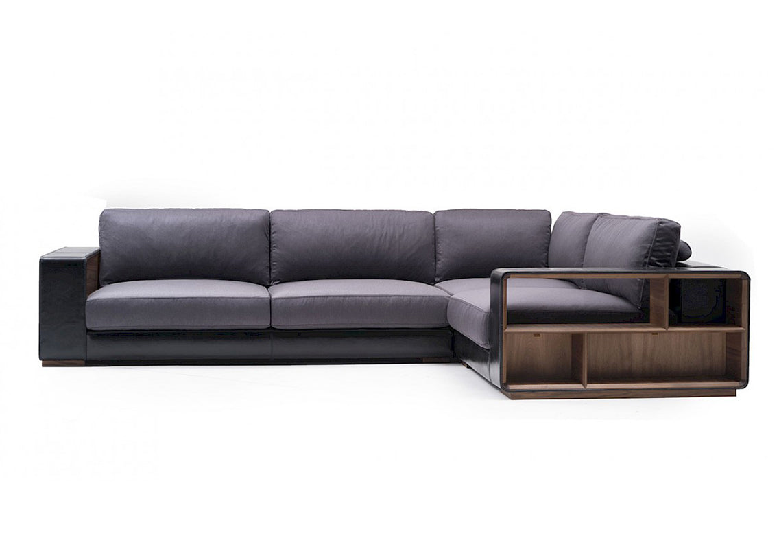 Bobbie Sectional Sofa With Container Armrest