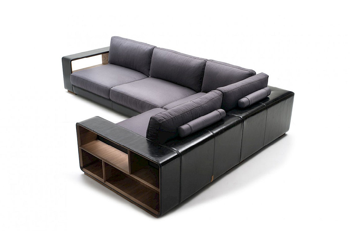 Bobbie Sectional Sofa With Container Armrest