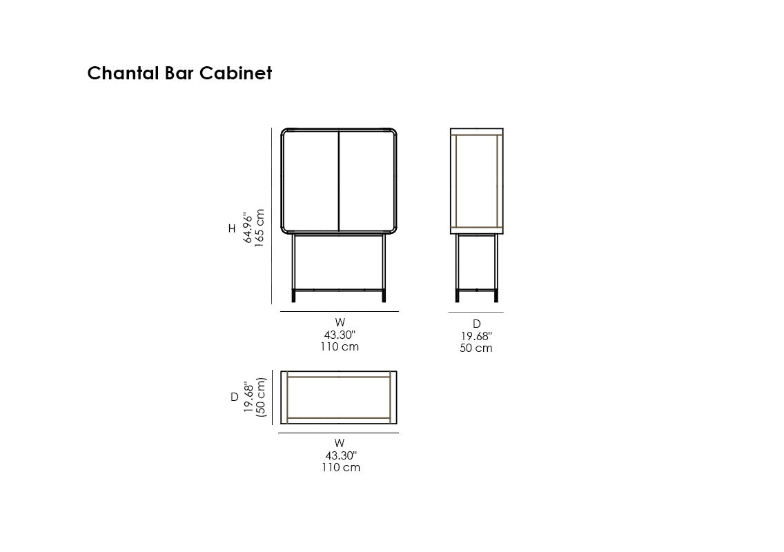 Chantal Bar Cabinet