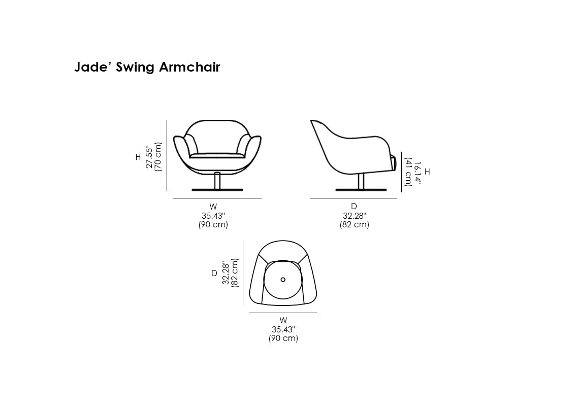 Jade’ Swing Armchair