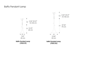 Baffo Pendant Lamp 7025/SG